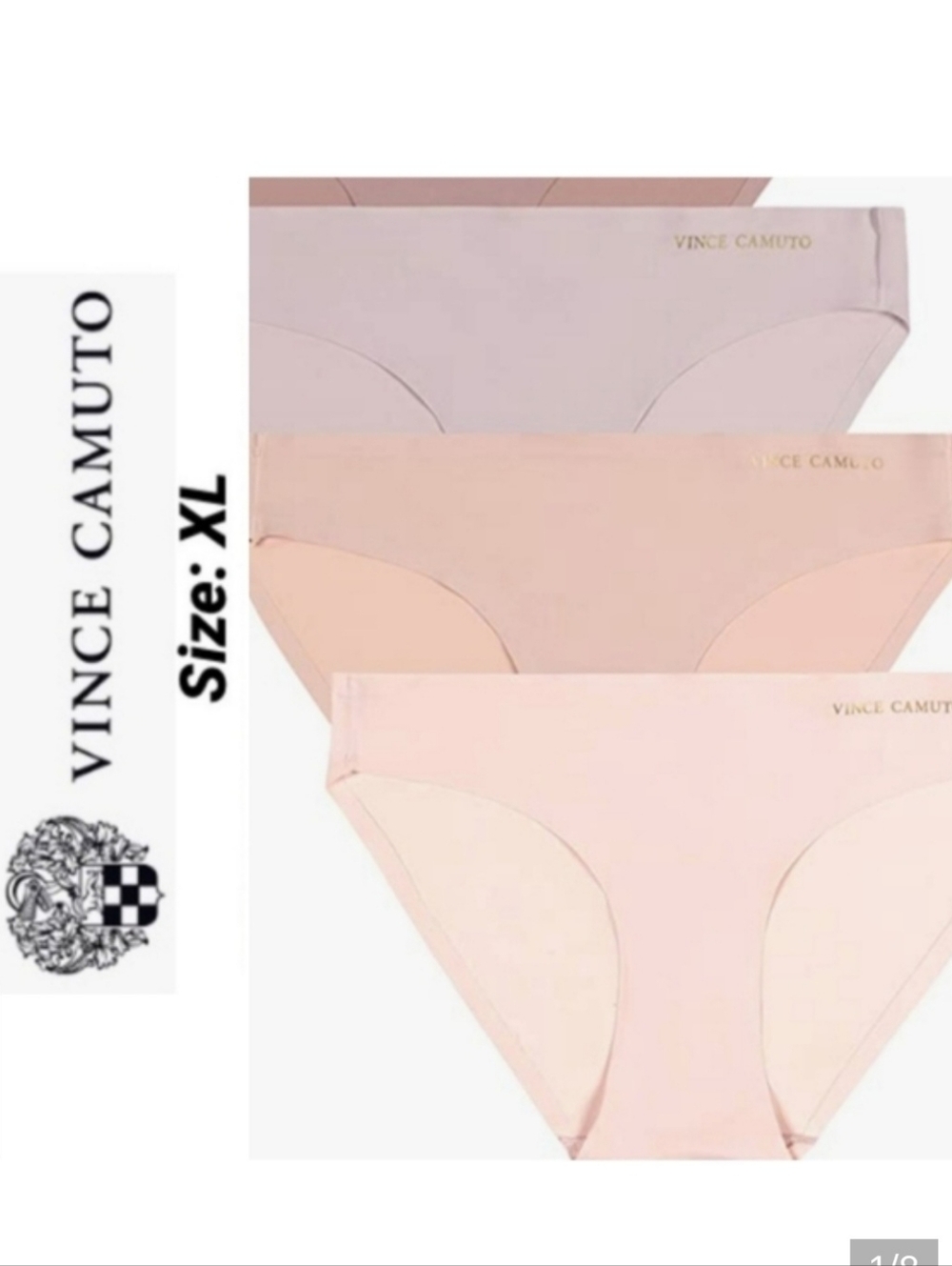 Vince Camuto 4-Pack No Show Bikini Panties